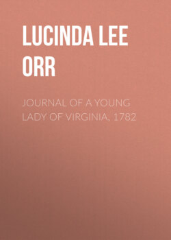 Journal of a Young Lady of Virginia, 1782