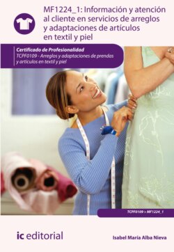 Información y atención al cliente en servicios de arreglos y adaptaciones de artículos en textil y piel. TCPF0109