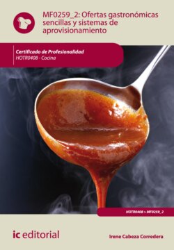 Ofertas gastronómicas sencillas y sistemas de aprovisionamiento. HOTR0408