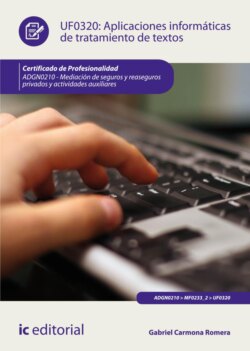 Aplicaciones informáticas de tratamiento de textos. ADGN0210