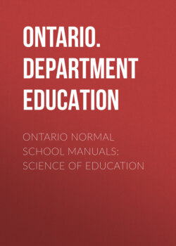 Ontario Normal School Manuals: Science of Education