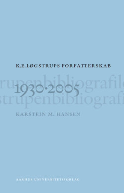 K. E. Logstrups forfatterskab