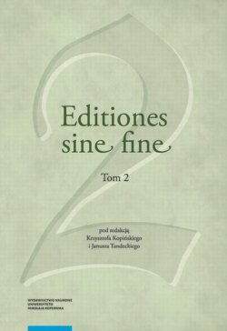 Editiones sine fine. Tom 2