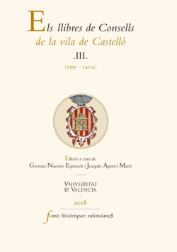 Els llibres de Consells de la vila de Castelló III