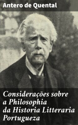 Considerações sobre a Philosophia da Historia Litteraria Portugueza