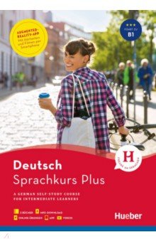 Hueber Sprachkurs Plus Deutsch B1 mit Audios und Videos online, App, Online-Übungen und Begleitbuch