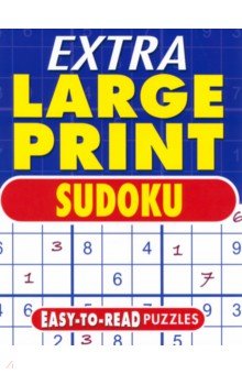 Extra Large Print Sudoku