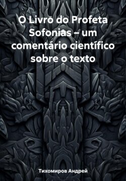 O Livro do Profeta Sofonias – um comentário científico sobre o texto