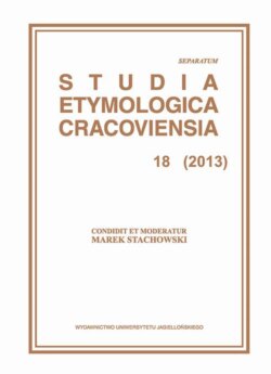 Studia Etymologica Cracoviensia 18 (2013)