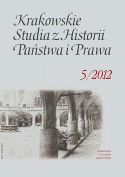 Krakowskie Studia z Historii Państwa i Prawa. Tom 5