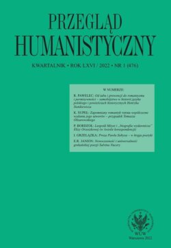 Przegląd Humanistyczny 2022/1 (476)