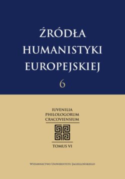 Źródła humanistyki europejskiej t. 6.