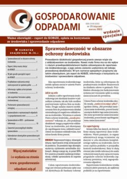 GOSPODAROWANIE ODPADAMI nr 31 (numer specjalny)