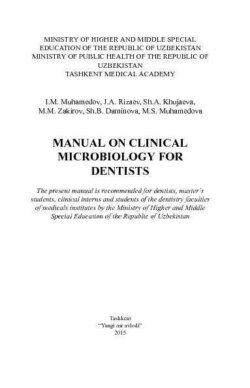 Manual on clinical microbiology for dentists