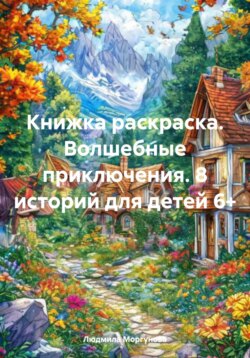 Книжка раскраска. Волшебные приключения. 8 историй для детей 6+