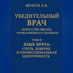 Убедительный врач: искусство писать, чтобы доверяли и следовали Том II. Язык врача: стиль, доверие и профессиональная идентичность