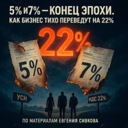 5% и 7% конец эпохи. Как бизнес тихо переведут на 22%