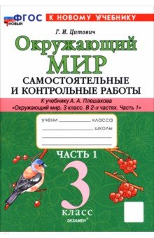 Окружающий мир. 3 класс. Самостоятельные и контрольные работы к учебнику А. А. Плешакова. Часть 1