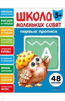 Первые прописи. Школа маленьких совят 5+