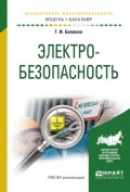 Электробезопасность. Учебное пособие для академического бакалавриата