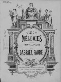 Vingt melodies pour chant et piano par Gabriel Faure