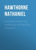 Passages from the American Notebooks, Volume 1