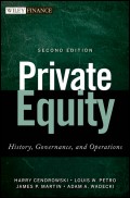 Private Equity. History, Governance, and Operations