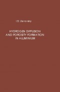 Hydrogen Diffusion and Porosity Formation In Aluminium