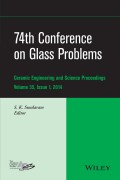 74th Conference on Glass Problems
