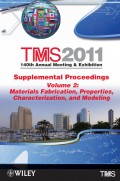 TMS 2011 140th Annual Meeting and Exhibition, Materials Fabrication, Properties, Characterization, and Modeling