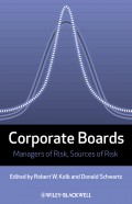 Corporate Boards. Managers of Risk, Sources of Risk