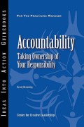 Accountability. Taking Ownership of Your Responsibility