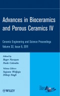 Advances in Bioceramics and Porous Ceramics IV