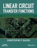 Linear Circuit Transfer Functions. An Introduction to Fast Analytical Techniques