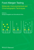 Food Allergen Testing. Molecular, Immunochemical and Chromatographic Techniques