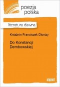 Do Konstancji Dembowskiej