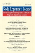 Studia Regionalne i Lokalne nr 2(76)/2019
