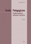 Studia Pedagogiczne. Problemy społeczne, edukacyjne i artystyczne, t. 28