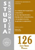 Za i przeciw wartości godziwej w rachunkowości. Problemy stosowania i wykorzystania wartości godziwej. SE 126