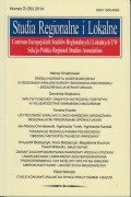 Studia Regionalne i Lokalne nr 2(56)/2014