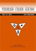 Psychologia-Etologia-Genetyka nr 34/2016