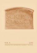 Scripta Classica. Vol. 8