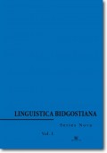 Linguistica Bidgostiana. Series nova. Vol. 1