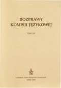 Rozprawy Komisji Językowej ŁTN t. LXI