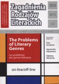 Zagadnienia Rodzajów Literackich  t. 56 (112) z. 1/2013