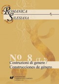 Romanica Silesiana. No 8. T. 2: Costruzioni di genere / Construcciones de género