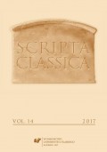 „Scripta Classica" 2017. Vol. 14