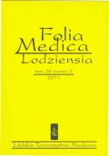 Folia Medica Lodziensia t. 38 z. 2/2011