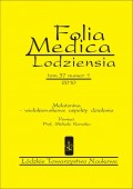 Folia Medica Lodziensia t. 37 z. 1/2010