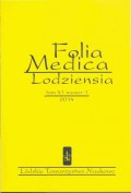 Folia Medica Lodziensia t. 41 z. 1/2014